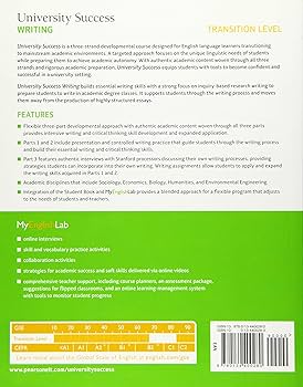 Amazon.com: University Success Writing, Transition Level